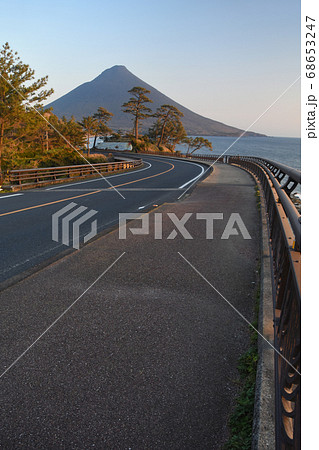 瀬平橋・国道226号から望む開聞岳 瀬平橋・国道226号から望む開聞岳 68653247