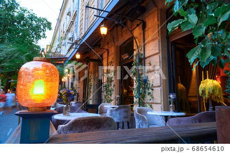 restaurant and beautiful architecture in the 68654610