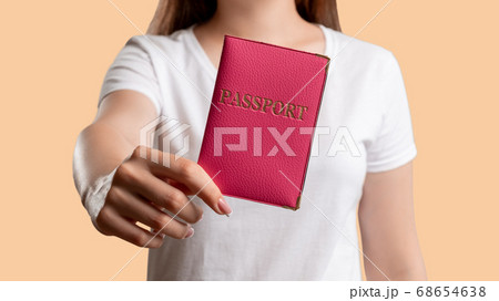 passport control citizenship identity woman id 68654638