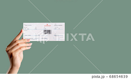 boarding pass international journey hand ticket 68654639