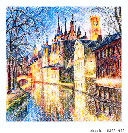 Bruges canal Steenhouwers, Belgium 68654945