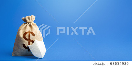 Dollar money bag and protection shield. Ease doing business. Guaranteed deposits insurance compensation. Investment protection. Strength of the financial system. Sustainable banks. Dollar money bag and protection shield. Ease doing business. Guaranteed deposits insurance compensation. Investment protection. Strength of the financial system. Sustainable banks. 68654986