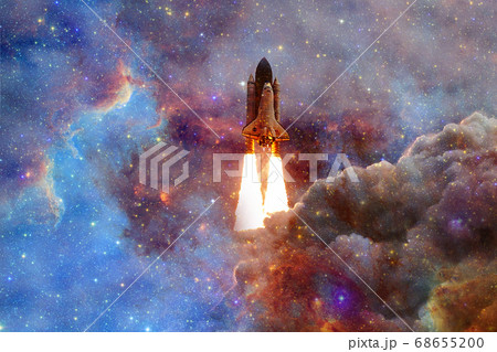Space Shuttle Atlantis. Elements of this image furnished by NASA 68655200