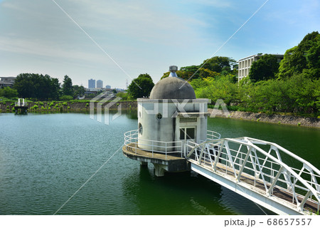 西宮市 ニテコ池 夏空 西宮市 ニテコ池 夏空 68657557