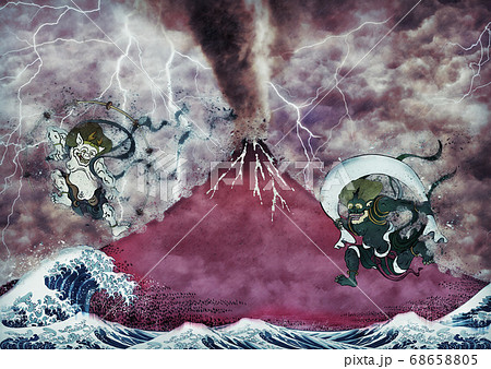 神奈川沖浪裏＆凱風快晴＆風神雷神　嵐ロングバージョン 68658805