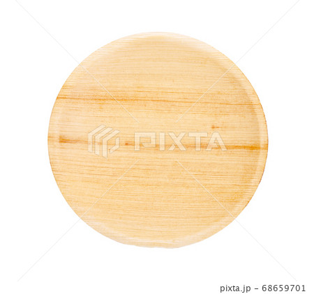 Plate made from dried betel nut leaf palm, natural 68659701