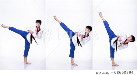TaeKwonDo Karate national athlete kick punch on 68660294