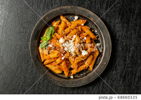 イタリア料理 ペンネ ボロネーゼ  Italian pasta Penne Bolognese 68660335