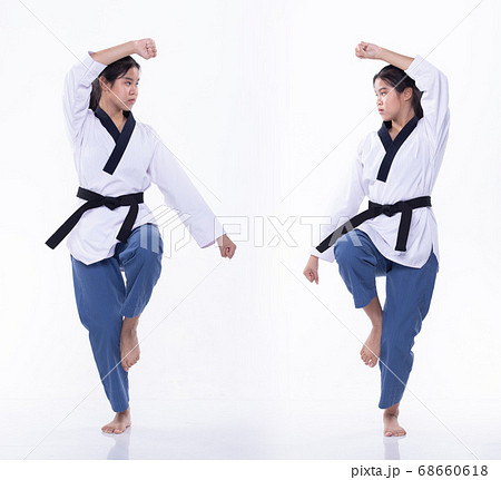TaeKwonDo Karate national athlete kick punch on TaeKwonDo Karate national athlete kick punch on 68660618
