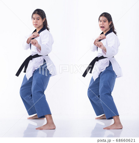 TaeKwonDo Karate national athlete kick punch on TaeKwonDo Karate national athlete kick punch on 68660621