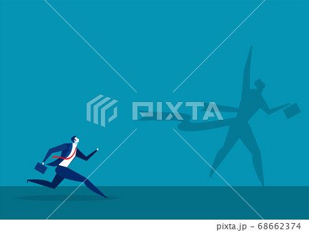 businessman dreaming to Running into Golden Ribbon. Business Success and Victory Concept. businessman dreaming to Running into Golden Ribbon. Business Success and Victory Concept. 68662374