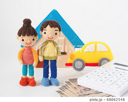 あみぐるみ人形 住まいと車 あみぐるみ人形 住まいと車 68662548