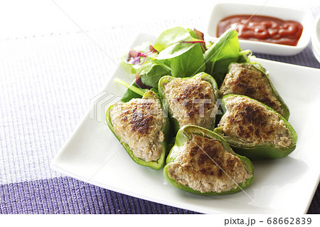 ピーマンの肉詰め5 68662839