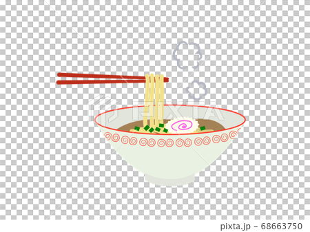 おいしそうなラーメンのイラスト 68663750