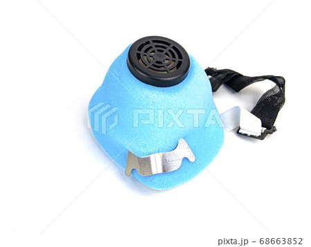 Worker respirator on a white background. 68663852
