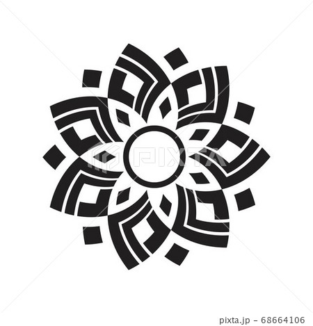 Circular pattern in form of mandala illustration 68664106