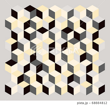 背景素材 幾何学模様 ブロック のイラスト素材