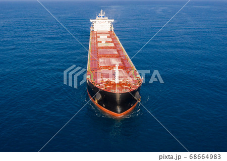 Large general cargo ship, Top down aerial. Large general cargo ship, Top down aerial. 68664983