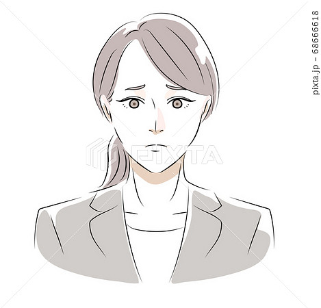 スーツの女性 困る スーツの女性 困る 68666618