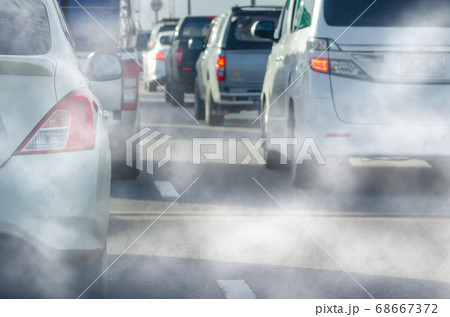 Car exhaust smoke 68667372