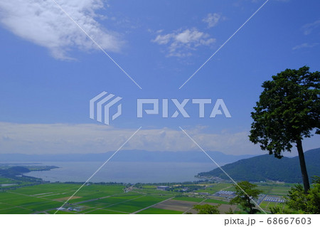 滋賀 近江八幡：八幡山からの眺望 68667603