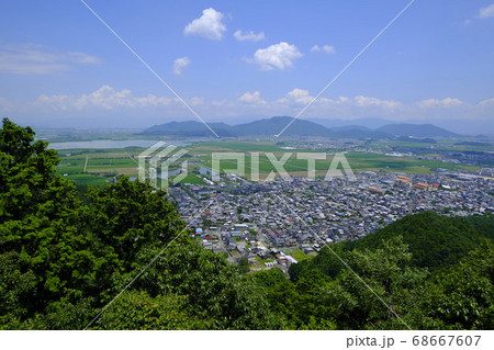 滋賀 近江八幡：八幡山からの眺望 68667607