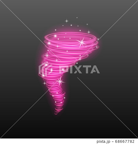 Light hurricane effect or glowing tornado realistic vector illustration isolated. Light hurricane effect or glowing tornado realistic vector illustration isolated. 68667782