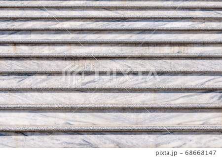 Grey steps of the marble staircase. Horizontal 68668147