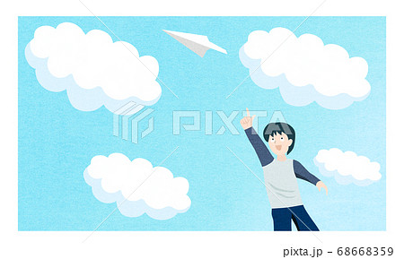 紙飛行機 68668359