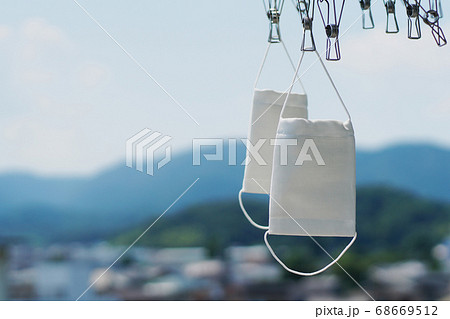 洗濯した布マスク 68669512