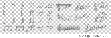 Music icon set 68671229