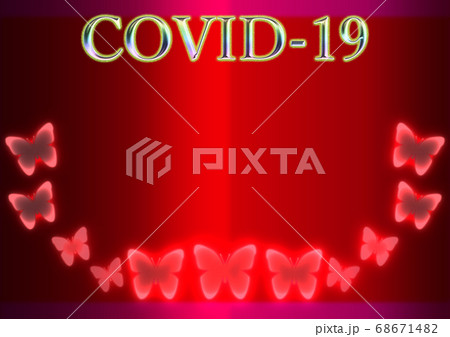 An illustration showing COVID19.The background i An illustration showing COVID19.The background i 68671482