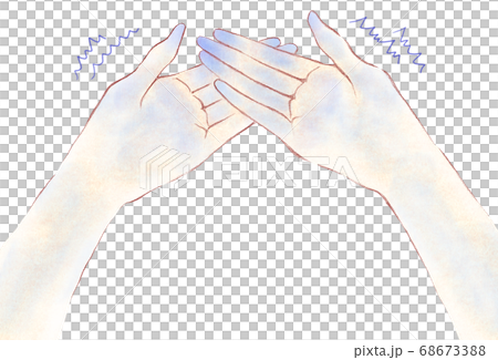 Cold palms and fingertips, trembling end coldness 68673388