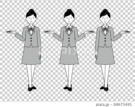 Guide woman_2 set monochrome Guide woman_2 set monochrome 68673495