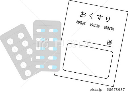 処方箋で出してもらった薬のイメージ(カプセル・錠剤) 処方箋で出してもらった薬のイメージ(カプセル・錠剤) 68673987