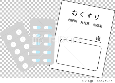 処方箋で出してもらった薬のイメージ(カプセル・錠剤) 処方箋で出してもらった薬のイメージ(カプセル・錠剤) 68673987