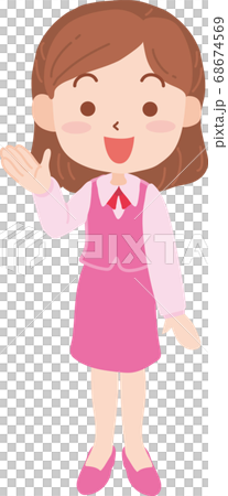 一個女人帶著微笑指導 68674569