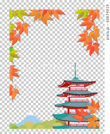 秋色五層寶塔 68674919