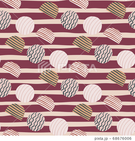 Pastel seamless pattern with geometric figures. 68676006