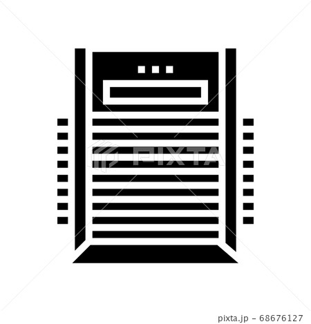 veneer dryer machine glyph icon vector illustration 68676127