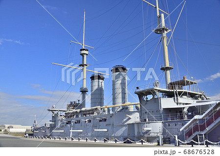 【神奈川】横須賀　三笠公園の記念艦　三笠 68676528