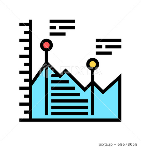analyzing infographic color icon vector illustration analyzing infographic color icon vector illustration 68678058