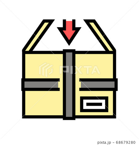 packaging in box color icon vector illustration packaging in box color icon vector illustration 68679280