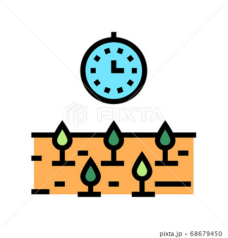 growth time plant color icon vector illustration growth time plant color icon vector illustration 68679450