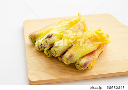 花オクラ 食用の写真素材