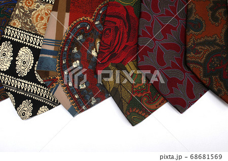 Selection of different colored ties Selection of different colored ties 68681569