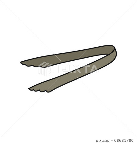 ice tongs doodle icon, vector illustration ice tongs doodle icon, vector illustration 68681780