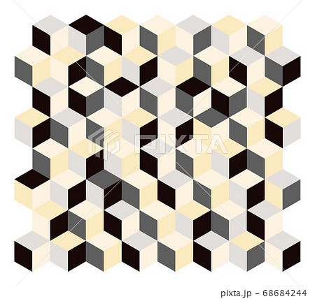 背景素材 幾何学模様 ブロック のイラスト素材