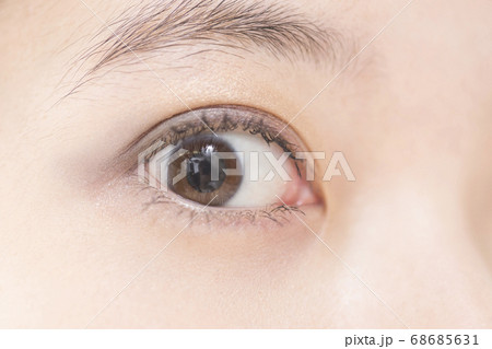 驚いた女性の目元 68685631