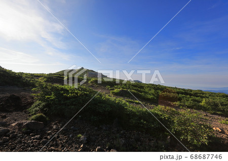 朝の夏空と蔵王 68687746